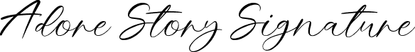 Adore Story Signature font - Adore Story Signature 2.otf