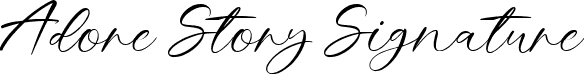 Adore Story Signature font - Adore Story Signature 2.ttf