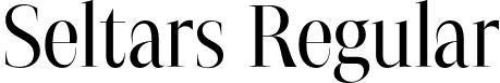 Seltars Regular font - Seltars.otf