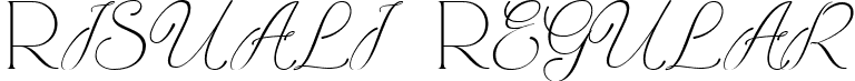 Risuali Regular font - Risuali.ttf