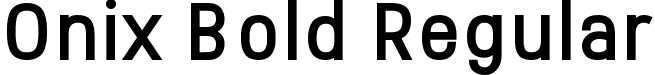 Onix Bold Regular font - Onix-Bold.ttf