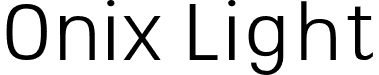 Onix Light font - Onix-Light.otf