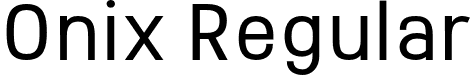 Onix Regular font - Onix-Regular.otf