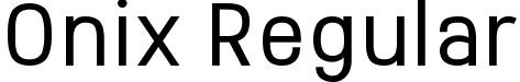 Onix Regular font - Onix-Regular.ttf