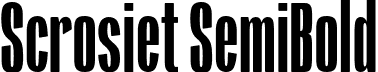 Scrosiet SemiBold font - scrosiet.otf