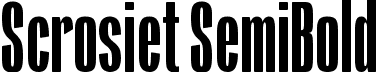 Scrosiet SemiBold font - scrosiet.ttf