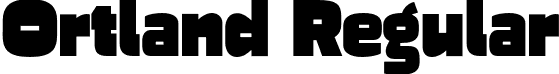 Ortland Regular font - Ortland.otf