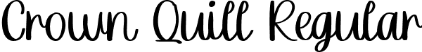 Crown Quill Regular font - Crown-Quil.ttf