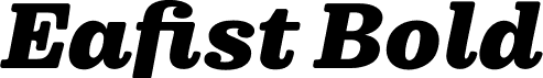 Eafist Bold font - Eafist-Italic.otf