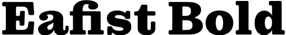 Eafist Bold font - Eafist.otf