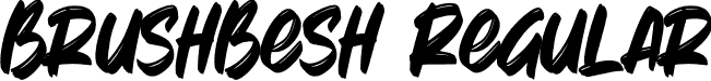 BrushBesh Regular font - brush-besh.otf