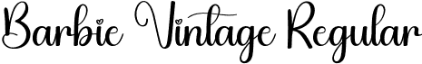 Barbie Vintage Regular font - Barbie-Vintage.otf