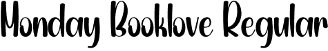 Monday Booklove Regular font - Monday-Booklove.otf