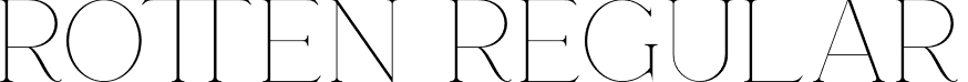 Rotten Regular font - rotten.ttf