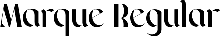 Marque Regular font - marque.otf