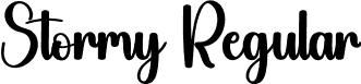 Stormy Regular font - Stormy.otf