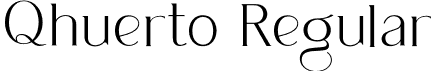 Qhuerto Regular font - qhuerto.otf