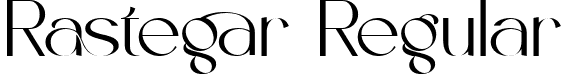 Rastegar Regular font - rastegar.ttf