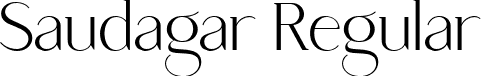 Saudagar Regular font - Saudagar.ttf