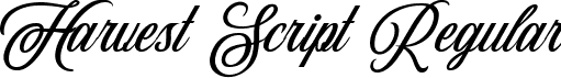 Harvest Script Regular font - Analogous Studio - Harvest Script.otf.ttf