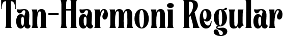 Tan-Harmoni Regular font - Harmoni.otf