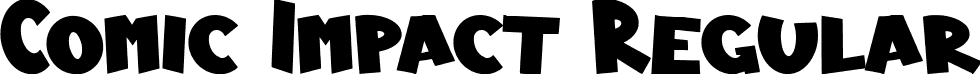 Comic Impact Regular font - Comic Impact.ttf