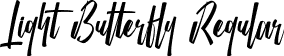 Light Butterfly Regular font - Light Butterfly.ttf