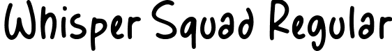 Whisper Squad Regular font - Whisper Squad.otf