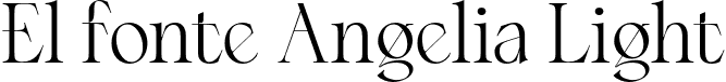 El fonte Angelia Light font - ElFonteAngelia-Light.otf