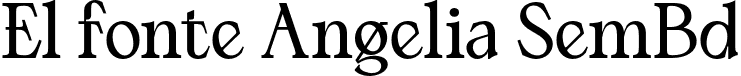 El fonte Angelia SemBd font - ElFonteAngelia-SemiBold.otf