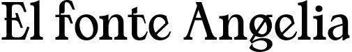 El fonte Angelia font - ElFonteAngelia-Bold.otf