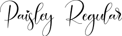 Paisley Regular font - Paisley.otf