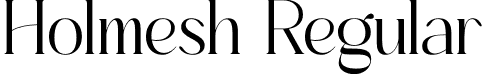 Holmesh Regular font - Holmesh.otf