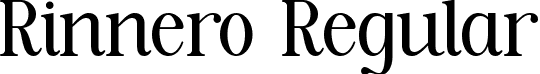 Rinnero Regular font - Rinnero.otf