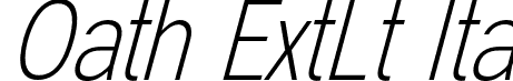 Oath ExtLt Ita font - Oath-ExtraLightItalic.otf