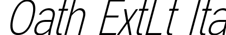 Oath ExtLt Ita font - Oath-ExtraLightItalic.ttf