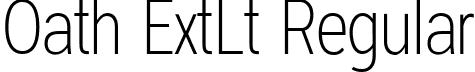 Oath ExtLt Regular font - Oath-ExtraLight.ttf