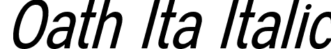 Oath Ita Italic font - Oath-Italic.otf