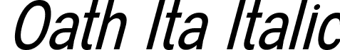 Oath Ita Italic font - Oath-Italic.ttf