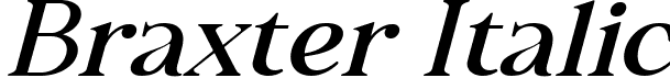 Braxter Italic font - Braxter Italic.ttf