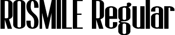 ROSMILE Regular font - Rosmile.otf