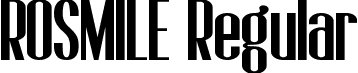 ROSMILE Regular font - Rosmile.ttf