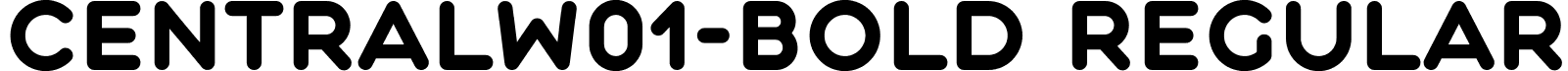 CentralW01-Bold Regular font - Central-W01-Bold.ttf