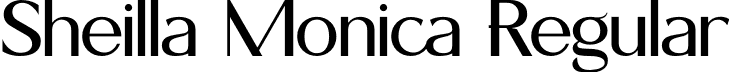 Sheilla Monica Regular font - SheillaMonica.otf