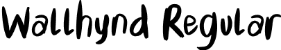 Wallhynd Regular font - Wallhynd.ttf