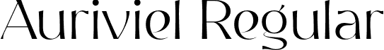 Auriviel Regular font - Auriviel-Regular.otf