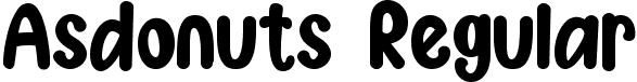 Asdonuts Regular font - Asdonuts.ttf