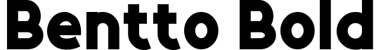 Bentto Bold font - BenttoBold.ttf