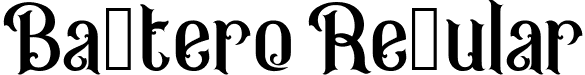 Bantero Regular font - bantero-personal-use.ttf