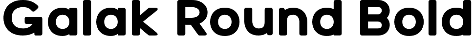 Galak Round Bold font - GalakRound-Bold.otf